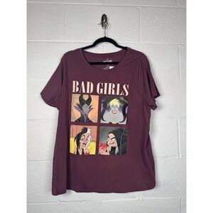 Disney Villains Bad Girls Tee Shirt 1X  Maleficent Ursula Cruella Evil Queen NWT